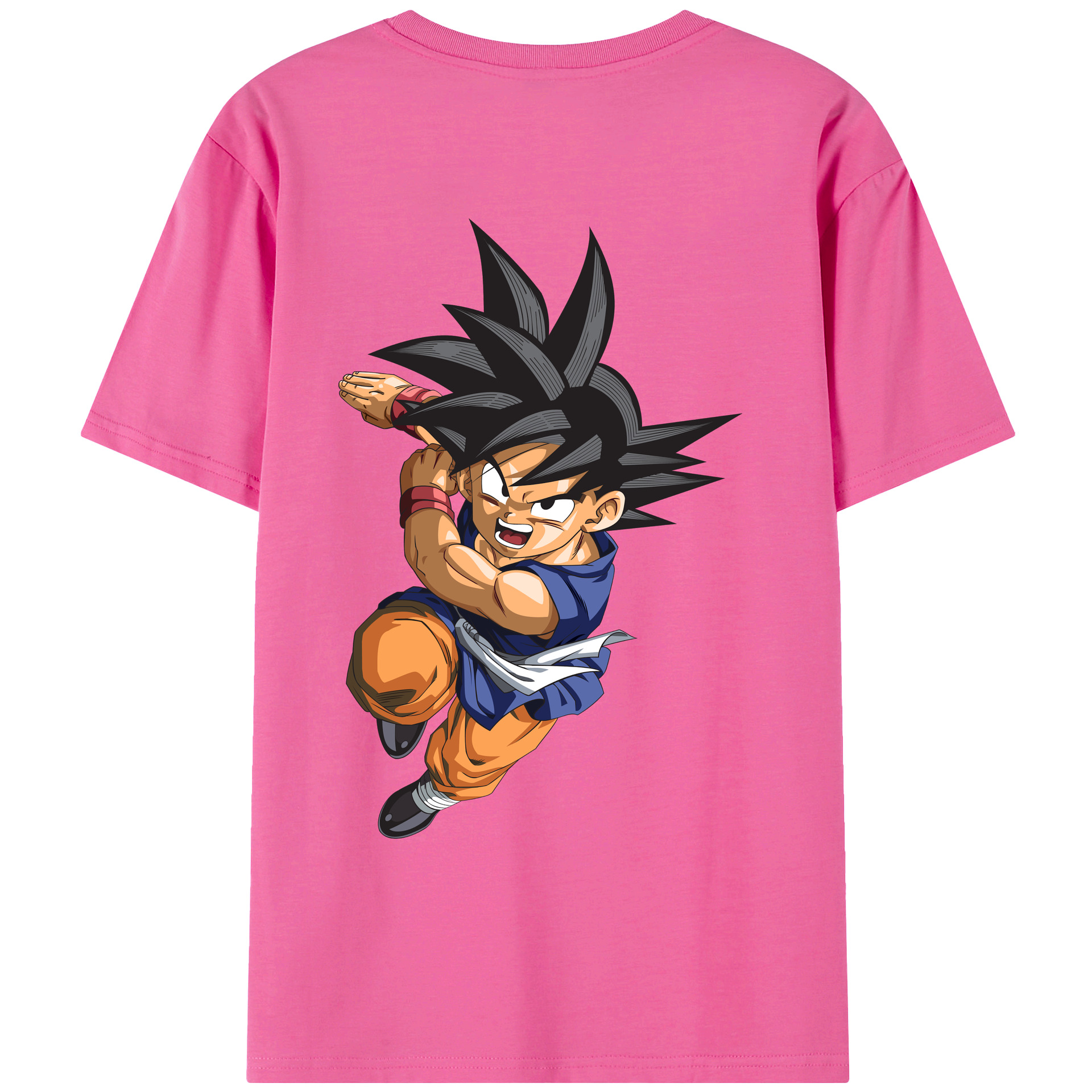（画像用） ドラゴンボール 孫悟空（そん ごくう）Son Goku カカロット DRAGON BALL Kakarotto レディース半袖Tシャツ(バックプリント)